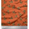 thumbnail image 1 of Soimoi Cotton Duck Fabric Circle,Dot & Prawns Ocean Printed Fabric 1 Yard 42 Inch Wide, 1 of 1