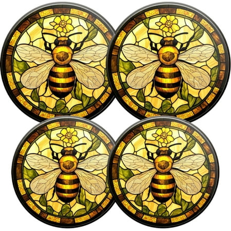 

Electric Stove Burner Covers 4 Pcs Round Gas Burner Cover 8 and 10 Inch bumblebee with flower in background