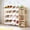 Natural, variant on Kids Wooden Toy Storage Shelf, 12 Storage Bins and Bookshelf Organizer, Natural Wood