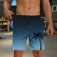 thumbnail image 7 of Men Swim Trunks with Compresssion Casual Drawstring Elasitc Waist Short Pants Bathing Suit with Zipper Pockets, 7 of 7