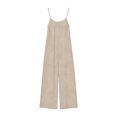 thumbnail image 6 of Open Back Jumpsuits for Women Sleeveless Adjust Spaghetti Strap Jumpsuit Boho Wide Leg Rompers with Pocket Loose Fit Full Length Jumpsuits 2026 Summer Outfits Beach Vacation Clothes, 6 of 6