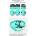 thumbnail image 3 of Juguete giratorio para gatos con vaso para mascotas, bola con fugas, divertido palo para gatos, artefacto autocurativo, verde, 3 of 5