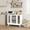 White against wood color, variant on Multi-functional Sideboard Buffet Cabinet with Fluted Glass Door, 36" Modern Accent Storage Cabinet with 2-Tier Storage, White Coffee Bar Cabinet for Kitchen Dining Living Room