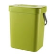 thumbnail image 1 of Waste Bin Trash Can Garbage Basket Space Saving Compact Size Multipurpose Food Recycling Recycle Kitchen Gadget Rubbish Bins Black, 1 of 10