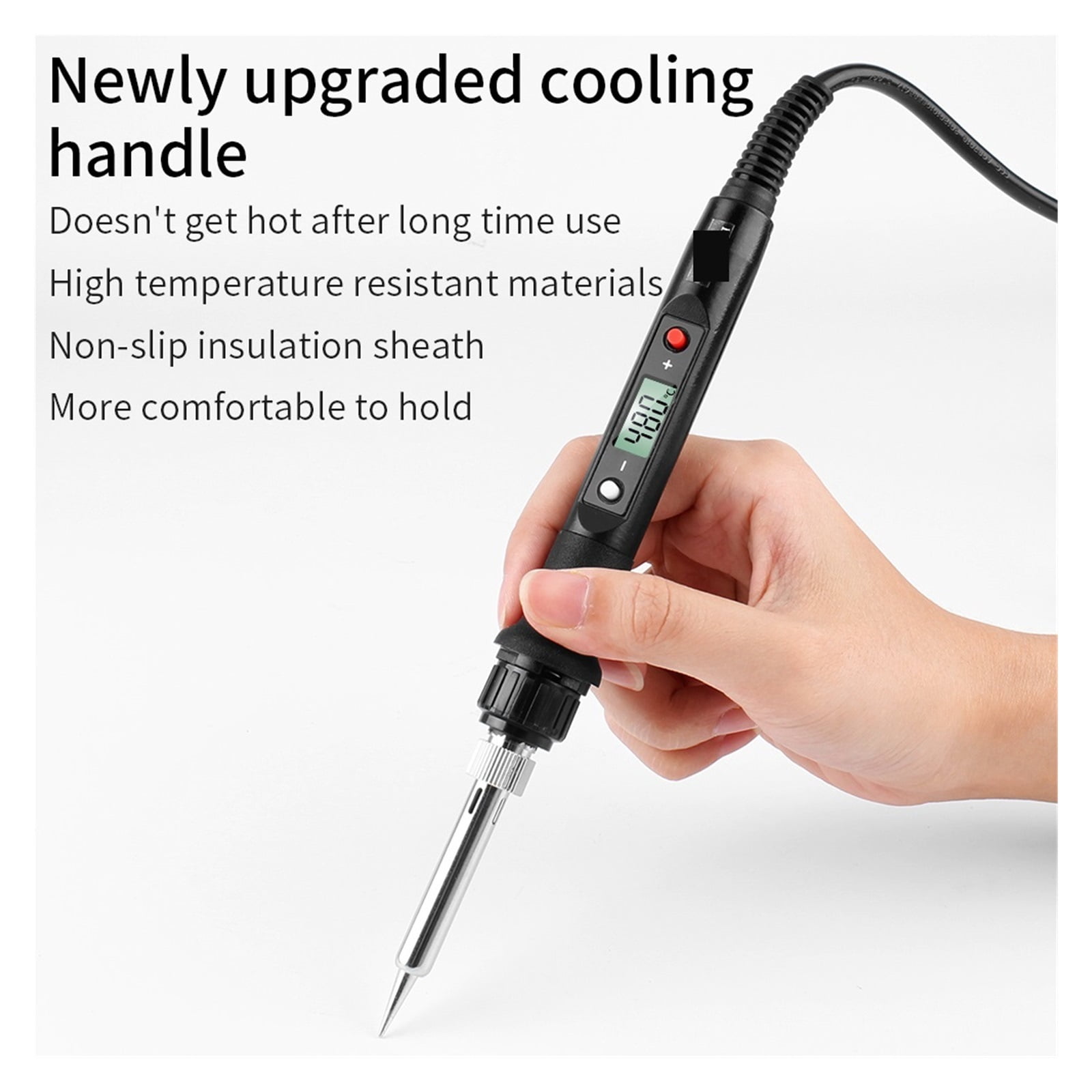 Digital Soldering Iron,80W Soldering Iron For Soldering Adjustable, Temperature Repair Rework Tool ,Portable