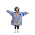 thumbnail image 4 of Oversized Hoodie Blanket Wearable Blanket Sweatshirt Plush Warm Cozy Fleece Top for Women Men Kids, 4 of 6