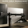 thumbnail image 4 of VIVO Full Motion Dual VESA Monitor Desk Mount Double Arm Joint Screens up to 34", 4 of 9