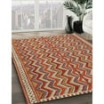 thumbnail image 3 of Ahgly Company Machine Washable Indoor Square Traditional Fall Leaf Brown Green Area Rugs, 5' Square, 3 of 7