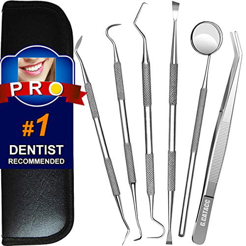 Stainless Steel 6 Pc Dental Pick Set Tool NEW 