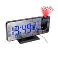 thumbnail image 1 of Despertador de proyección digital LED Despertador electrónico con proyección Radio FM Proyector de tiempo Reloj silencioso para dormitorio C, 1 of 5
