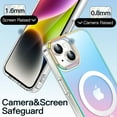 thumbnail image 6 of JETech Iridescent Case for iPhone 14 6.1-Inch Compatible with MagSafe, Cute Unique and Aesthetic Design, Colorful Fluorescent Translucent Back Shockproof Phone Cover (Iridescent), 6 of 7