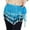 Sky Blue, variant on Fewfanhot Women's Sequin Hip Towel, Low-Waist Short Skirt With Waist Chain and Tassels for Belly Dance Club & Party Wear