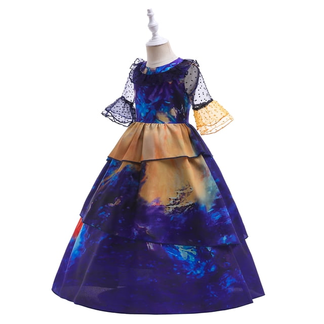 Vestido de princesa para niñas, disfraz de actuación de rol, casa llena de magia de Europa y Estados Unidos