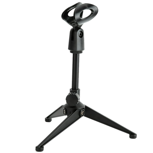 Trípode para micrófono, trípode de mesa ABS duradero, minisoporte de abrazadera para micrófono de escritorio, soporte de Clip para micrófono de escritorio diseñado para precisión