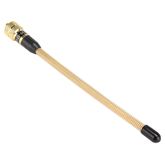 Antena de Resorte Antiinterferencia de 50 W Antena de Radio Walkie Talkie Antena de Resorte Flexible Dorada Plegable Vida útil Duradera Y Larga Resorte Tubo Termorretráctil