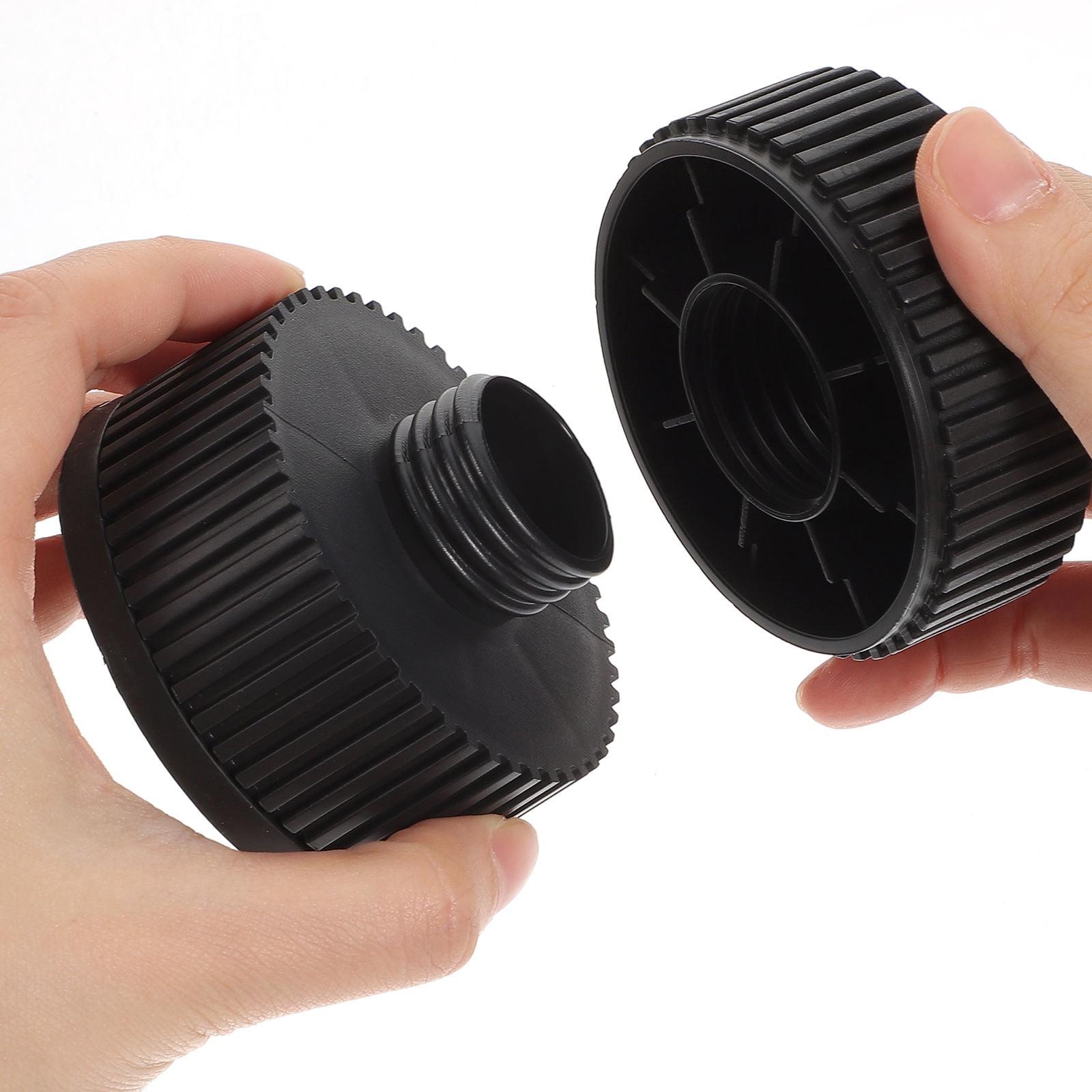 DINHEAROM 4Pcs Washing Machine Feet Anti Vibration Black Plastic Cushion for Household Users
