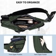 thumbnail image 5 of WITZMAN Sling Bag for Men Crossbody Bag Travel Sling Backpack Slim Chest Bag Lightweight Casual Daypac (B702 Army Green), 5 of 10