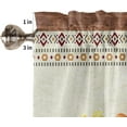 thumbnail image 5 of Sunflower Valance Curtains for Bedroom Living Room Newspaper Rustic Roman Shades for Windows Farmhouse Curtains & Drapes Aesthetic Rod Pocket Kitchen Window Curtains Over Sink 54x18in, 1 Panel, 5 of 6