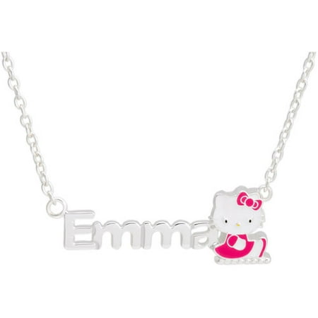 - Personalized Hello Kitty Sterling Silver Name Necklace, 16
