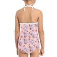 thumbnail image 5 of FOR U DESIGNS Koala Strawberry Halter Neck Swimsuit for Girls 7-8 Years Old Comfy Kids Beach Wear Casual One Piece Bathing Suit for Swimming Class Polyester Activewear, 5 of 6