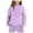 Purple, variant on MuXiKeJi Clothes Baby Girl Clothes Graphic Print Long Sleeve Loose Pullover Tops and Jogger Pants Fall Kids 2pcs Outfits