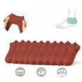 thumbnail image 3 of 10 Pairs Women's Solid Color Ankle Socks, Ribbed Casual Short Socks with Orange, 3 of 8