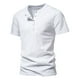 thumbnail image 1 of Playeras Elvqul para Hombre Algodón Casuales Manga Corta sin Estampado Blanco Cuello Redondo, 1 of 9