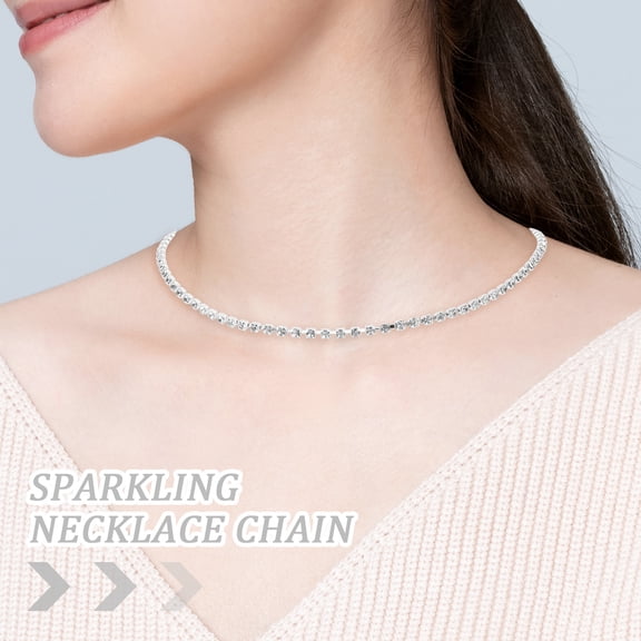 NIAIZEK Chain Necklace Women Fashion Rhinestone 1Set Embellishment Daily Wear