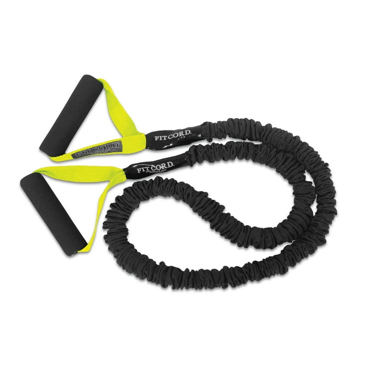 Exercise Resistance Band with Handles FitCord Ultra Light 3lb Yellow