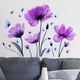 thumbnail image 5 of Injueey Purple Decals Flying PVC Simple Self-adhesive Stickers Self-Assembly Decor Window Sticker Wall Art Mural Living Type2, 5 of 6