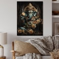 thumbnail image 2 of Designart "Gold Blue Indian Art Mystic Ganesha" Indian Print on Natural Pine Wood, 2 of 5