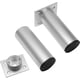 thumbnail image 2 of Pack 4 Inch Furniture Legs, Aluminum Alloy Adjustable Furniture Legs, Metal Round Sofa Support Leg, Adjustable Legs for Kitchen, Table, Cabinet, Shelv, 2 of 4