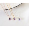 thumbnail image 3 of February Birthstone, Amethyst Necklace, Ball Chain Necklace, Birthstone Necklace, February Birthday, Birthstone Jewelry, February Necklace, 3 of 4