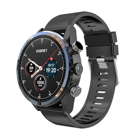 Kospet Hope 4G Smart Watch,[2019 Newest] 8.0 MP Camera,3/32 GB Ram/ROM, IP67 Waterproof,Bluetooth Wristband Scratch Resistant ZRO2 Ceramic Watch,GPS,Heart Rate Monitor,OTA (The Best Gps App For Android Phones)