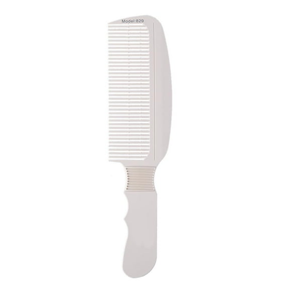 Yucurem 2pcs Carbon Fiber Anti-Static 3D Hairdressing Comb Barber Haircut Brush (White)