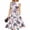 Wine, variant on Cocktail Dresses for Women Floral Print Cap Sleeve Belted A-Line Knee Length Swing Midi Dress Casual Summer Tea Party Dress