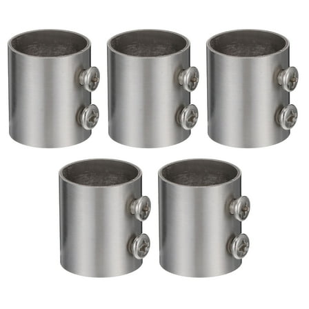 ibasenice Clothes Extension Rod 5Pcs Silver Curtain Holder for Wardrobe Setup and Homeowners