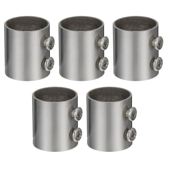 ibasenice Clothes Extension Rod 5Pcs Silver Curtain Holder for Wardrobe Setup and Homeowners