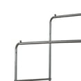 thumbnail image 4 of Metal Garment Rack Heavy Duty Double Rail Clothing Garment Rack with Top Rods and Lower Storage Shelf Industrial Clothes Rack for Indoor Bedroom Clothing Rack, Black&Silver, 4 of 6