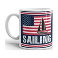 thumbnail image 2 of 15 oz Flag Great Gift Sailing Accessories American Pride Sailing Ceramic Coffee Mug, 2 of 3