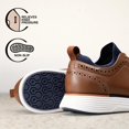 thumbnail image 4 of Zapatillas de Vestir MaxFlex Wingtip para Hombre Bruno Marc Marrón Talla 9.5, 4 of 8