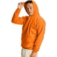 thumbnail image 4 of Hanes Mens EcoSmart Fleece Hoodie, 2XL, Safety Orange, 4 of 5