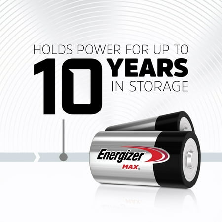 Energizer MAX D Batteries (8 Pack), D Cell Alkaline Batteries