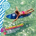thumbnail image 6 of Bloo Tide 6 Ft Soft Top Surfboard, Swallow Tail, Teens and Adults, Graphic top Deck with high Density Slick Bottom, Blue Color, Leash and Fin Set In, 6 of 9