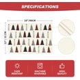 thumbnail image 6 of Smile White Xmas Tree Christmas Placemats Set of 4, 12x18 Inch Winter Table Mats, 6 of 6