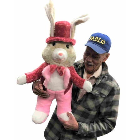 American Made Large Stuffed Bunny Rabbit Wearing Tuxedo 32 inches 81 cm Almost 3 Feet Tall