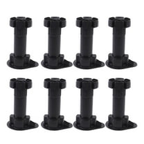 Guyelim Table Leg 8pcs Thicken Adjustable Height Furniture Legs Plastic Table Legs for Sofa Cabinet Foot Support Furniture Accessories (100-120 Black)