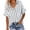 Gray, variant on Ltctricy Button down Shirts for Women Plus Size Short Sleeve Striped Collared Blouses with Pocket Casual Loose Summer Tops