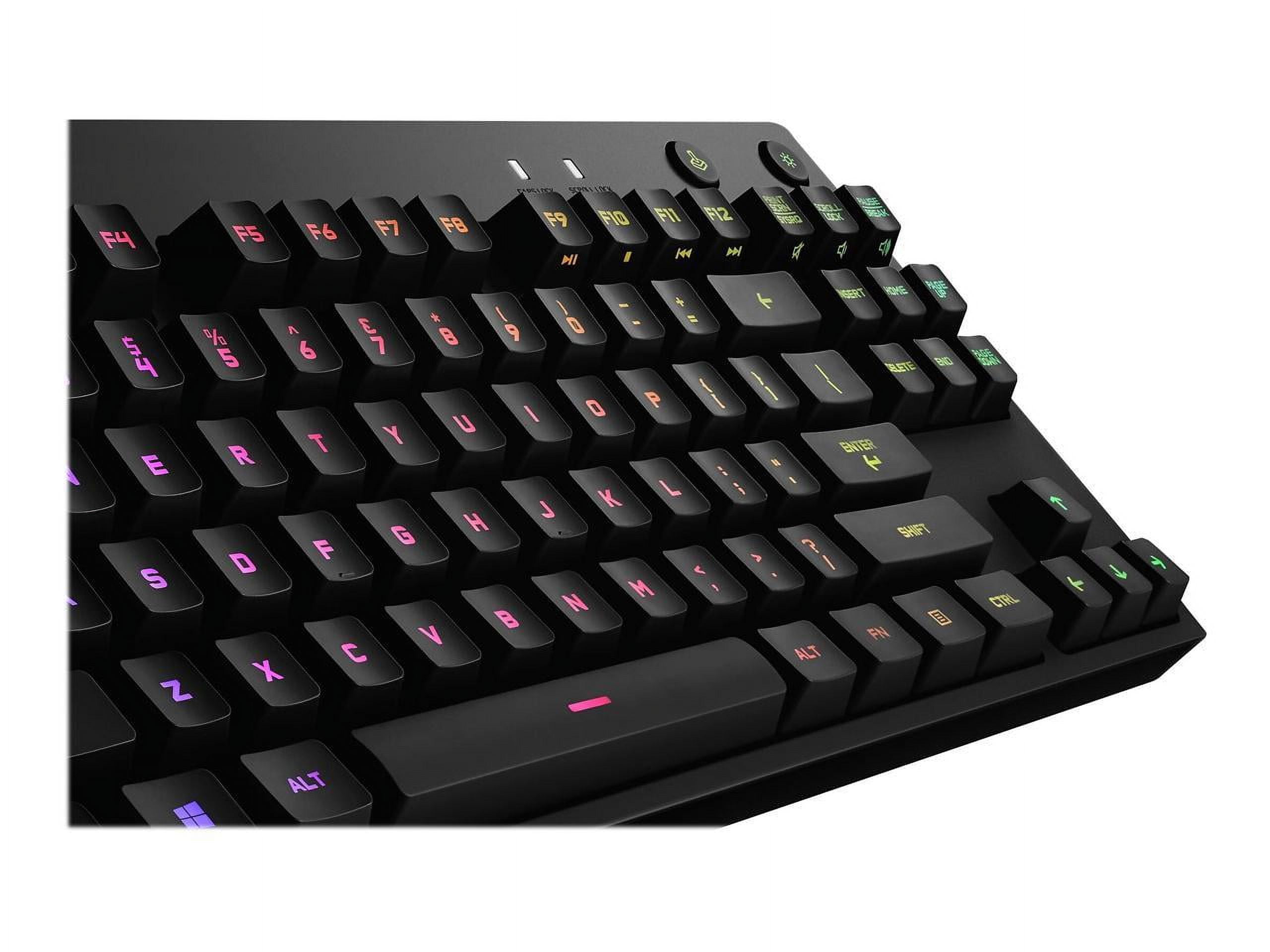Logitech G PRO Mechanical Gaming Keyboard, Ultra Portable Tenkeyless Design, Detachable Micro USB Cable, 16.8 Million Color LIGHTSYNC RGB Backlit Keys