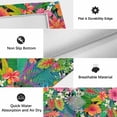 thumbnail image 6 of Colorful Floral Outdoor Rug for Patio/Deck/Porch, Non-Slip Large Area Rug 5 x 7 Ft, Summer Botanical Flowers Watercolor Indoor Outdoor Rugs Washable Area Rugs, Reversible Camping Rug Carpet Runner, 6 of 8